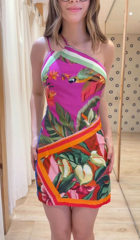Vestido Curto Paraíso Tropical