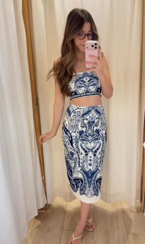 Conjunto Midi Elegância Mediterrânea