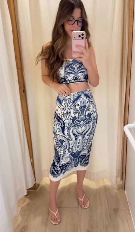 Conjunto Midi Elegância Mediterrânea