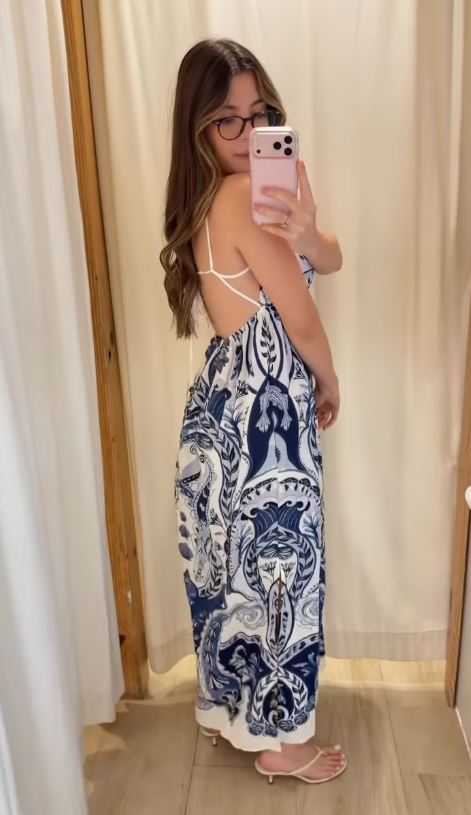 Vestido Longo Brisa Mediterrânea